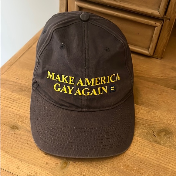 “Make America Gay Again” Baseball Cap Adjustable Bayside USA Made in America - Picture 1 of 10